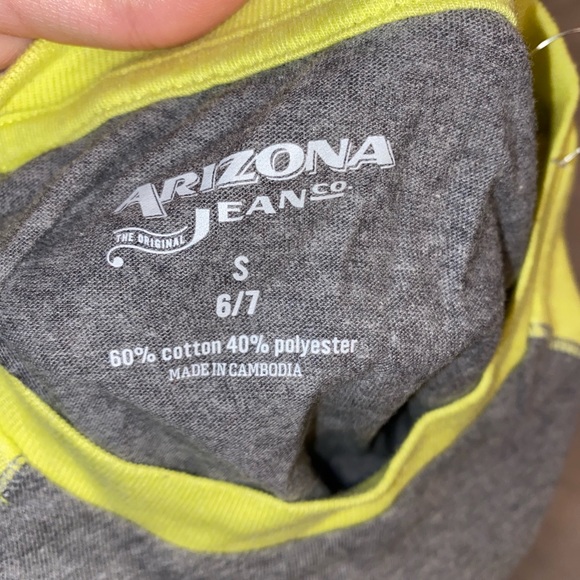 Arizona Yellow & Grey Long Sleeve T-Shirt Small (6/7) - Picture 4 of 4